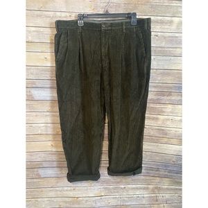 Vintage Green Corduroy Trousers Size XL